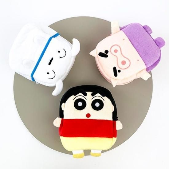 クレヨンしんちゃん ぶりぶりざえもん ぽちゃころポーチ 小物入れ パープル