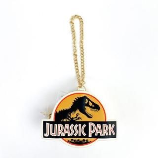ジュラシックパーク アンブリン/ダイカットロゴポーチチャーム Jurassic Park  アイボリー  映画