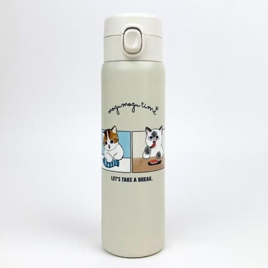 mofusand ステンレスワンプッシュボトル 480ml すし 水筒
