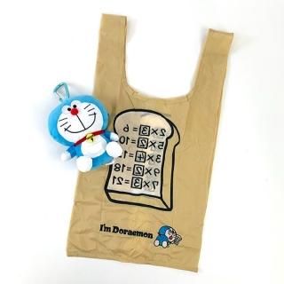 ドラえもん ぬいぐるみエコバッグ 暗記パン 折りたたみバッグ マルシェバッグ 買い物バッグ