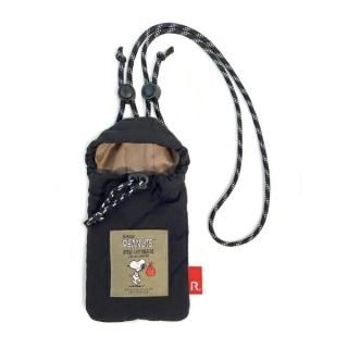 スヌーピー SNOOPY キルト ミニショルダーバッグ ボトル スマホ BLACK