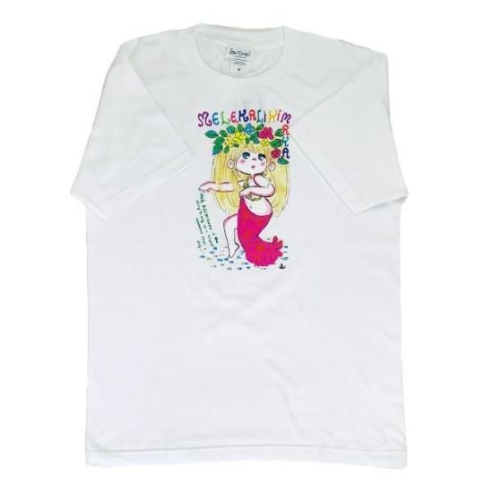 【超希少】水森亜土　Tシャツ　キーホルダー　ハンカチ　VIVAYOU コラボ 4445-ad-6031.jpg
