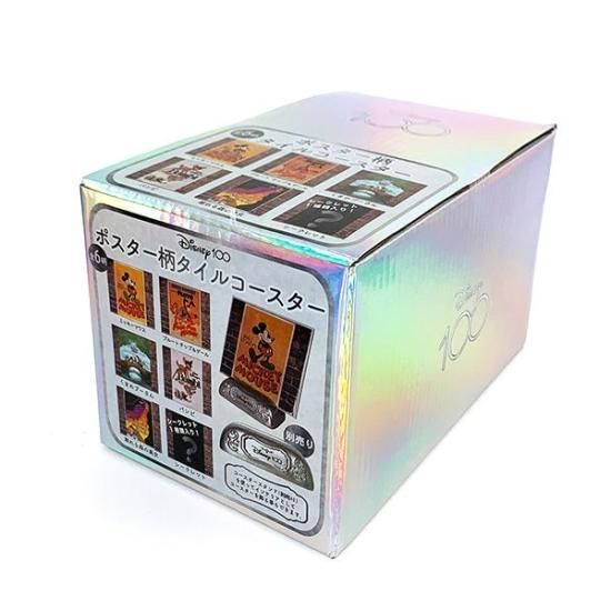 ディズニー100周年 ポスター柄タイルコースター《全6柄セット