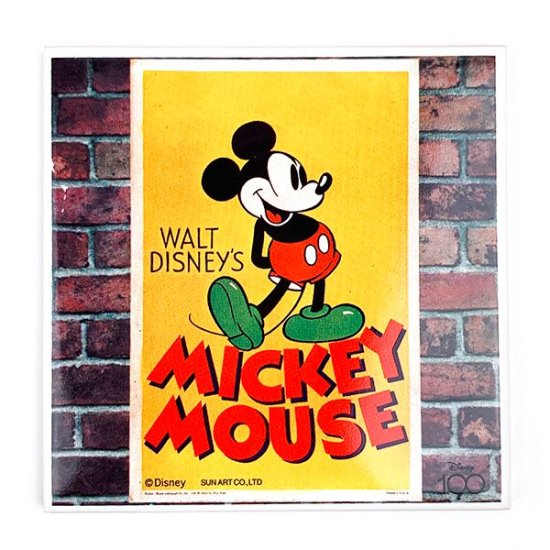 ディズニー100周年 ポスター柄タイルコースター《全6柄セット》 Disney ...