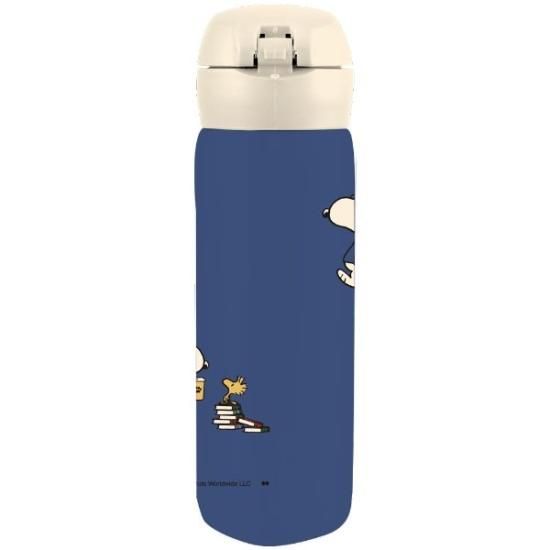 ステンレスロゴボトル PEANUTS ブルー 473ml スターバックス スタバ スヌーピー ステンレスロゴボトル