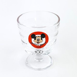ディズニー100周年 ミニジュースグラス ミッキーレトロポップ Disney ガラスコップ 日本製