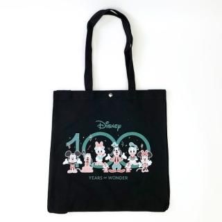 ディズニー 100周年 ミッキー キャンパストートバッグ （ブラック） Disney