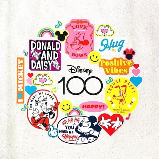 ディズニー100周年のミッキーキャンバストートバッグ