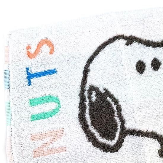 スヌーピー  ハンドタオル SNOOPY ハンドタオル かわいい イニシャル スヌーピー タオル