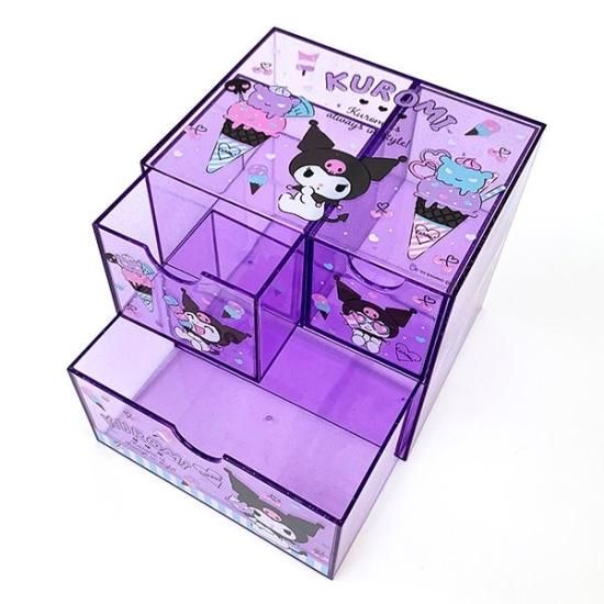 サンリオ キャラチェスト クロミ 小物入れ 文具 化粧品 引き出し サンリオ キャラチェスト クロミ 小物入れ 文具 化粧品 引き出し