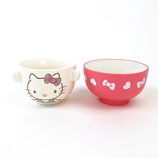 サンリオ ハローキティ 陶器 茶碗 箸 マグカップ セット 2000年 サンリオ ハローキティ 陶器 茶碗 箸 マグカップ セット 2000年