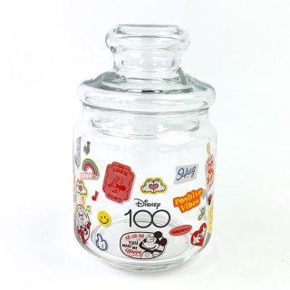 ディズニー100周年 ガラスキャニスター (ミッキークラブ) 小物入れ キッチン 日本製 Disney