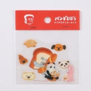 店内セール開催中!10％オフ対象商品! パンどろぼう クリアステッカーセット パンがずらり    日本製