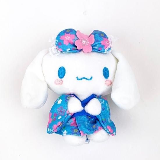 シナモロールの桜着物ぬいぐるみ