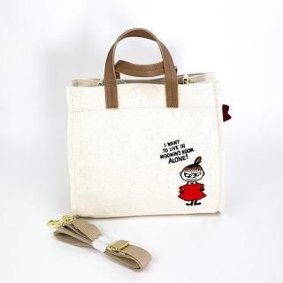 ムーミン リトルミィ ブラック 刺繍帆布2WAYトートバッグ（M