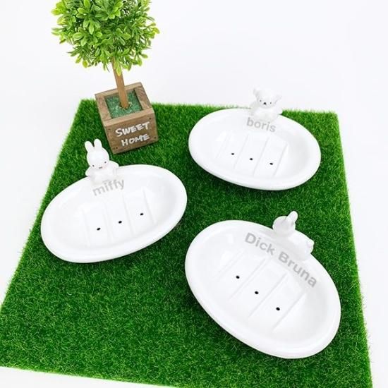 ミッフィー miffy ソープディッシュ ホワイト 石鹸置き
