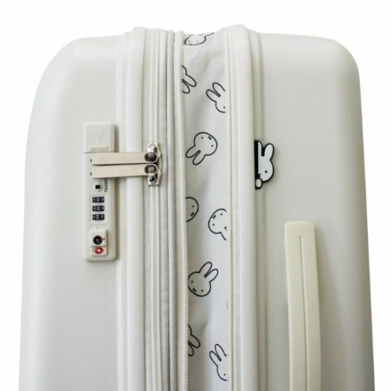 ミッフィーmiffy 拡張式スーツケース（Mサイズ） フェイスホワイト ...