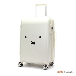 ミッフィーmiffy 拡張式スーツケース（Mサイズ） フェイスホワイト キャリーケース キャリーケース 【55〜60L】