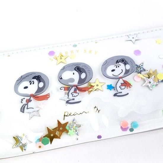 スヌーピー ペンポーチ グレー アストロ 筆箱 ペンケース SNOOPY