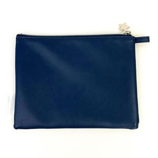 CANVAS ZIPPER POUCH - NAVY