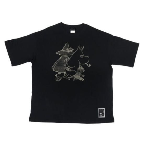 ムーミン トリオ ビッグTシャツ ブラック MOOMIN