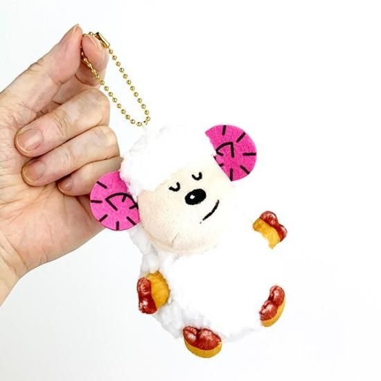 たべっ子どうぶつ ひつじ ぬいぐるみボールチェーン すやすや