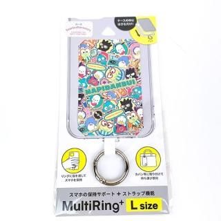 店内セール開催中!10％オフ対象商品! サンリオ はぴだんぶい マルチリングプラス（Lサイズ） スマホ用品 ストラップ機能 ポチャッコ ばつ丸 Sanrio