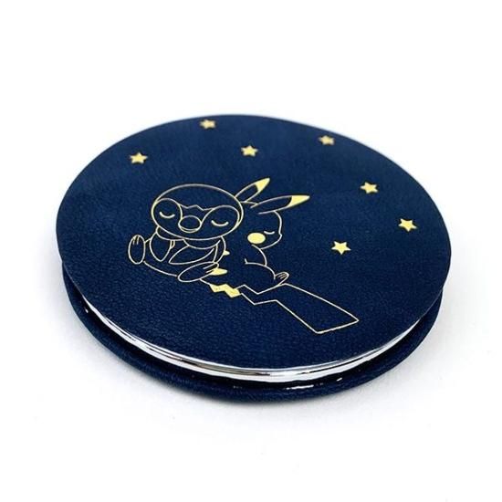 ポケットモンスター ミラー すやすや ネイビー ポケモン 鏡 折りたたみ