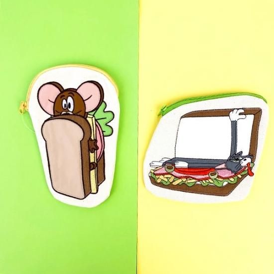 トムアンドジェリー　ポーチ　小物入れ　平成レトロ REAL STYLE（ファッション） がま口 ポーチ 小銭入れ トムと