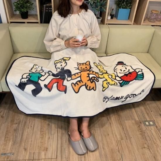 オサムグッズ OSAMU GOODS カラフルヴィンテージ ロングブランケット