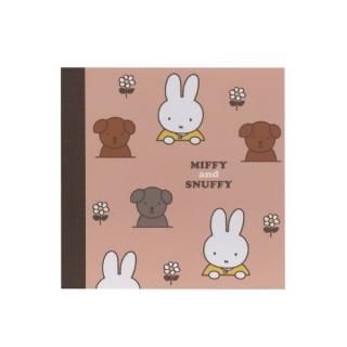 ミッフィー＆スナッフィー スクエアメモ（ピンク） 文具 文房具 miffy and snuffy 23AW 日本製