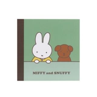 ミッフィー＆スナッフィー スクエアメモ（グリーン） 文具 文房具 miffy and snuffy 23AW 日本製