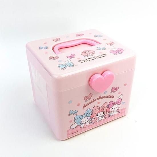 サンリオ サンリオキャラクターズ 持ち手付きボックス(M)収納 サンリオ サンリオキャラクターズ 持ち手付きボックス(M)収納