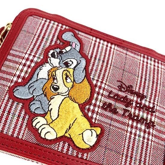 ディズニー Dooney & Bourke わんわん物語 ポーチ ディズニー クラシックチェックポーチ レディ わんわん物語