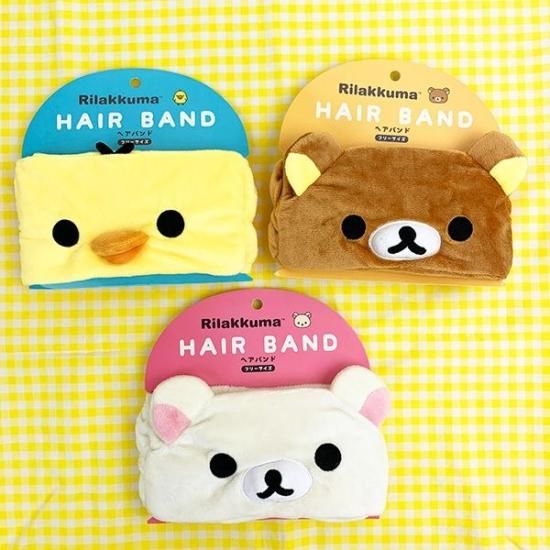 リラックマ キイロイトリ ヘアバンド バスグッズ 洗顔 リラックス イエロー