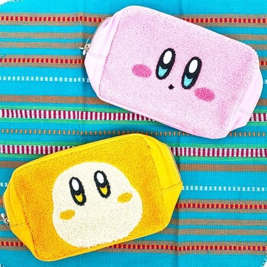 星のカービィ ワドルディフェイス ポーチ 小物入れ サガラ刺繍
