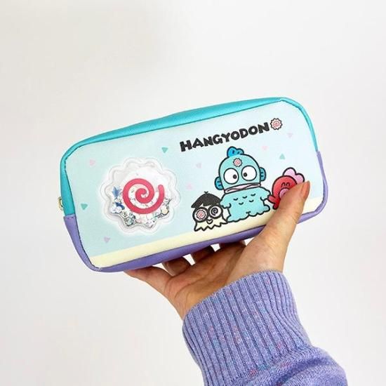 サンリ オハンギョドン シャカシャカスクエアポーチ 筆箱 ペンケース