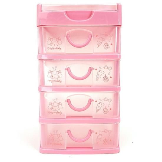 サンリオ マイメロディ 4段チェスト 小物入れ 収納 インテリア サンリオ マイメロディ 4段チェスト 小物入れ 収納 インテリア