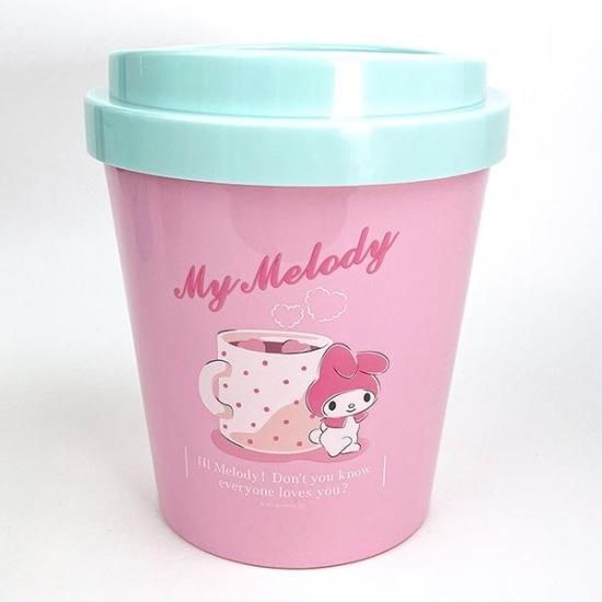 サンリオ マイメロディ カフェカップ型 ダストボックス 収納 サンリオ マイメロディ カフェカップ型 ダストボックス 収納