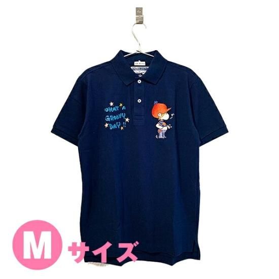 水森亜土 キャプテンサンタ コラボ ポロシャツ ネイビー M アパレル 水森亜土 キャプテンサンタ コラボ ポロシャツ ネイビー M アパレル