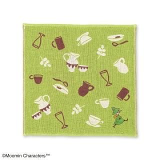 <img class='new_mark_img1' src='https://img.shop-pro.jp/img/new/icons15.gif' style='border:none;display:inline;margin:0px;padding:0px;width:auto;' />ムーミン MOOMIN 三重ガーゼハンカチ グリーン タオル スナフキン カップ