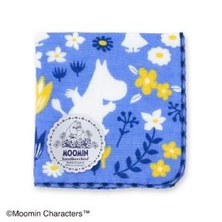 ムーミン MOOMIN ハンカチーフ ブルー タオル シルエット 日本製