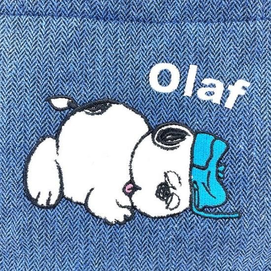 スヌーピー オラフ サガラ ミニトート ランチトート トートバッグ ブルー