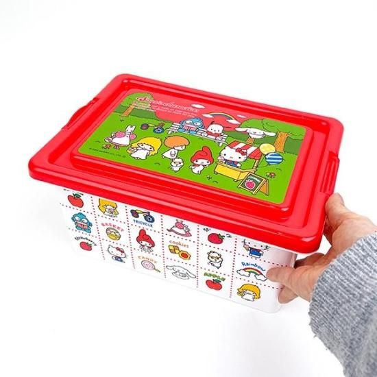 サンリオ フタ付き収納ボックス S ホワイト 箱 お片付け キッズ サンリオ フタ付き収納ボックス S ホワイト 箱 お片付け キッズ