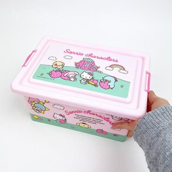 サンリオ CRAFTYCREW 収納ボックス 道具箱 ピンク 昭和レトロ希少美品 サンリオ CRAFTYCREW 収納ボックス 道具箱 ピンク 昭和レトロ