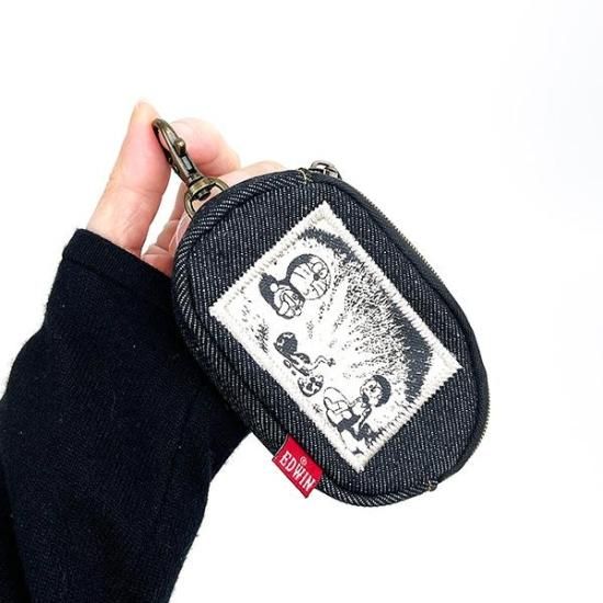 非売品。藤子プロ　ドラえもん　キーケース ドラえもん リールキーケース 水色 鍵入れ キッズ 学校