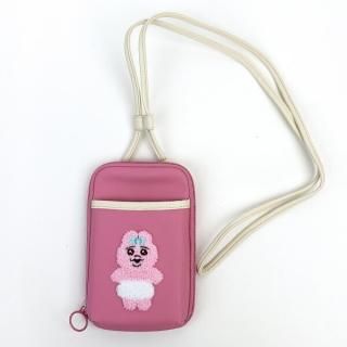 おぱんちゅうさぎ サガラ刺繍スマホショルダーバッグ （にっこり） 日用品