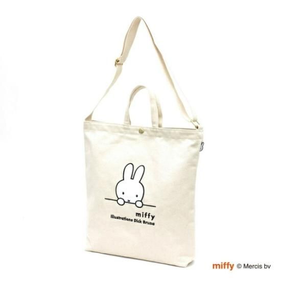 ミッフィー miffy 2WAY帆布トートショルダーバッグ フェイス