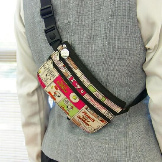 スヌーピー シークレットポーチ ナイト＆スリープ ウエストポーチ SNOOPY