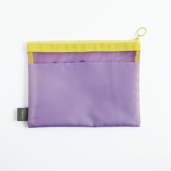 ミッフィー miffy メッシュフラットポーチ（purple） ポーチ 文具